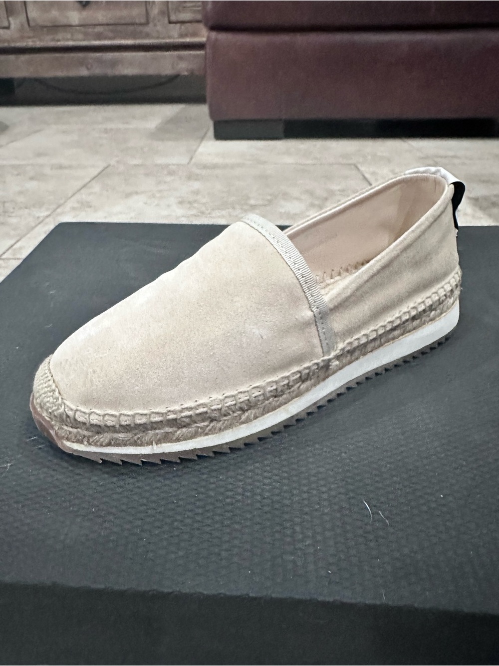 rag & bone Women’s Slip-On Espadrilles - Beige Suede Size 37.5/US 6.5 Brand New - Picture 6 of 7